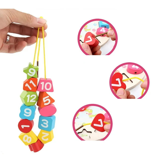 Wooden Montessori Seton Clock Puzzle
