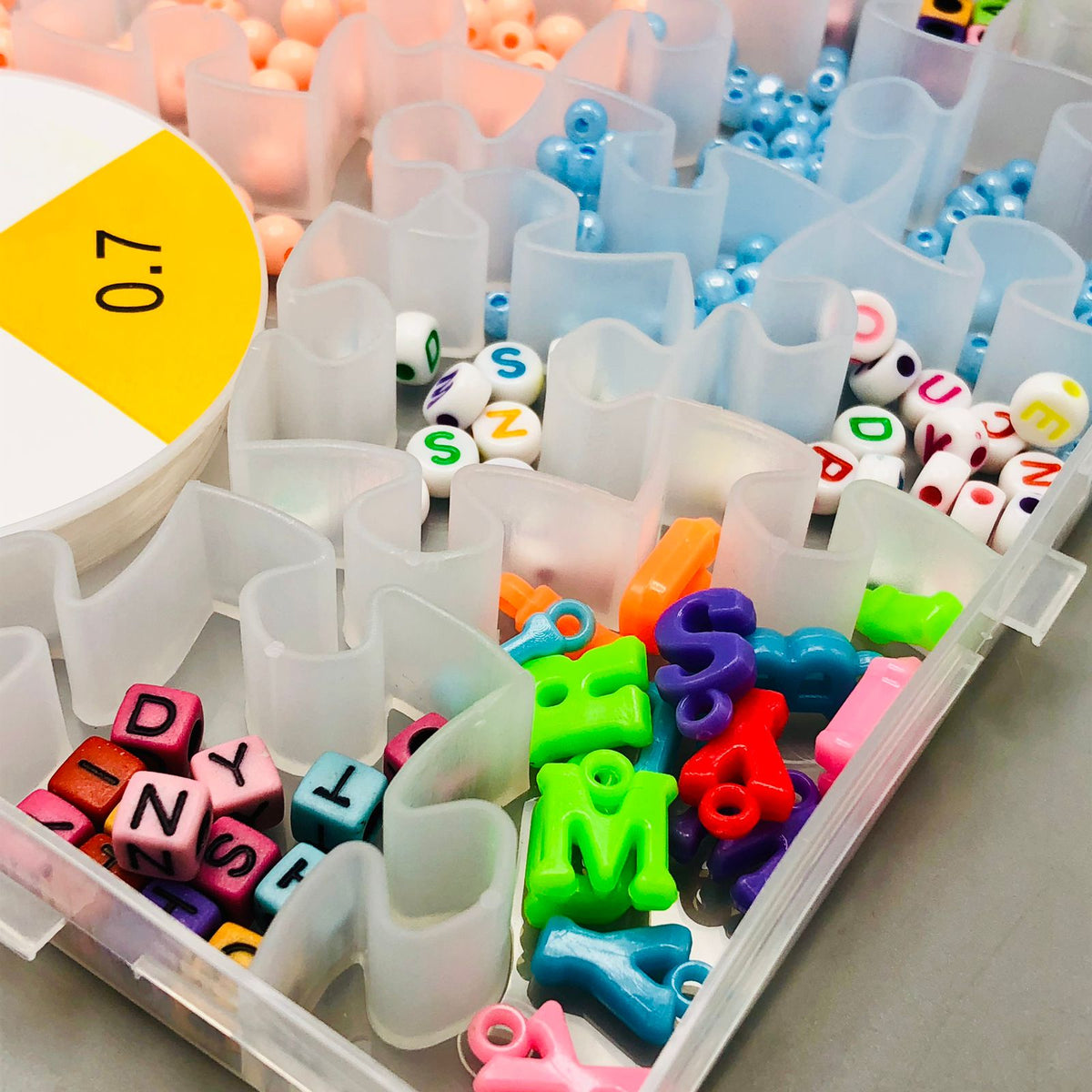 DIY Colorful Crystal Beads Set With Storage Box