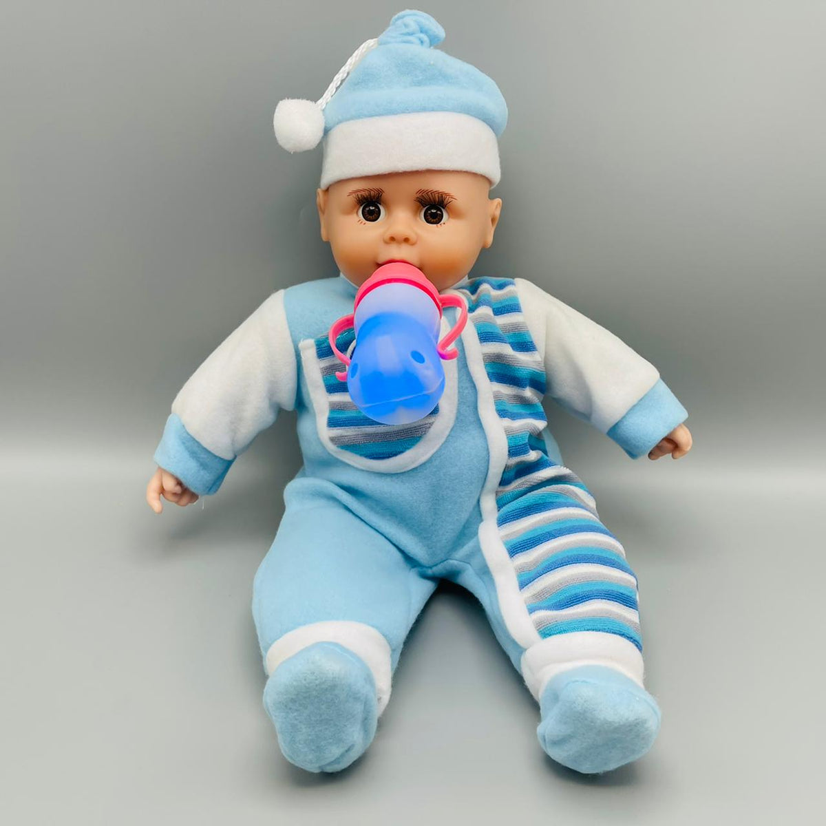 Stuffed Baby Boy with Feeder
