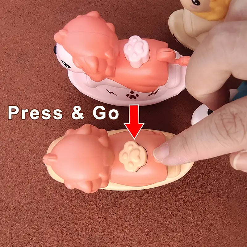 Cute Inertial Pressure Lion-Press & Go