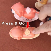 Cute Inertial Pressure Lion-Press & Go