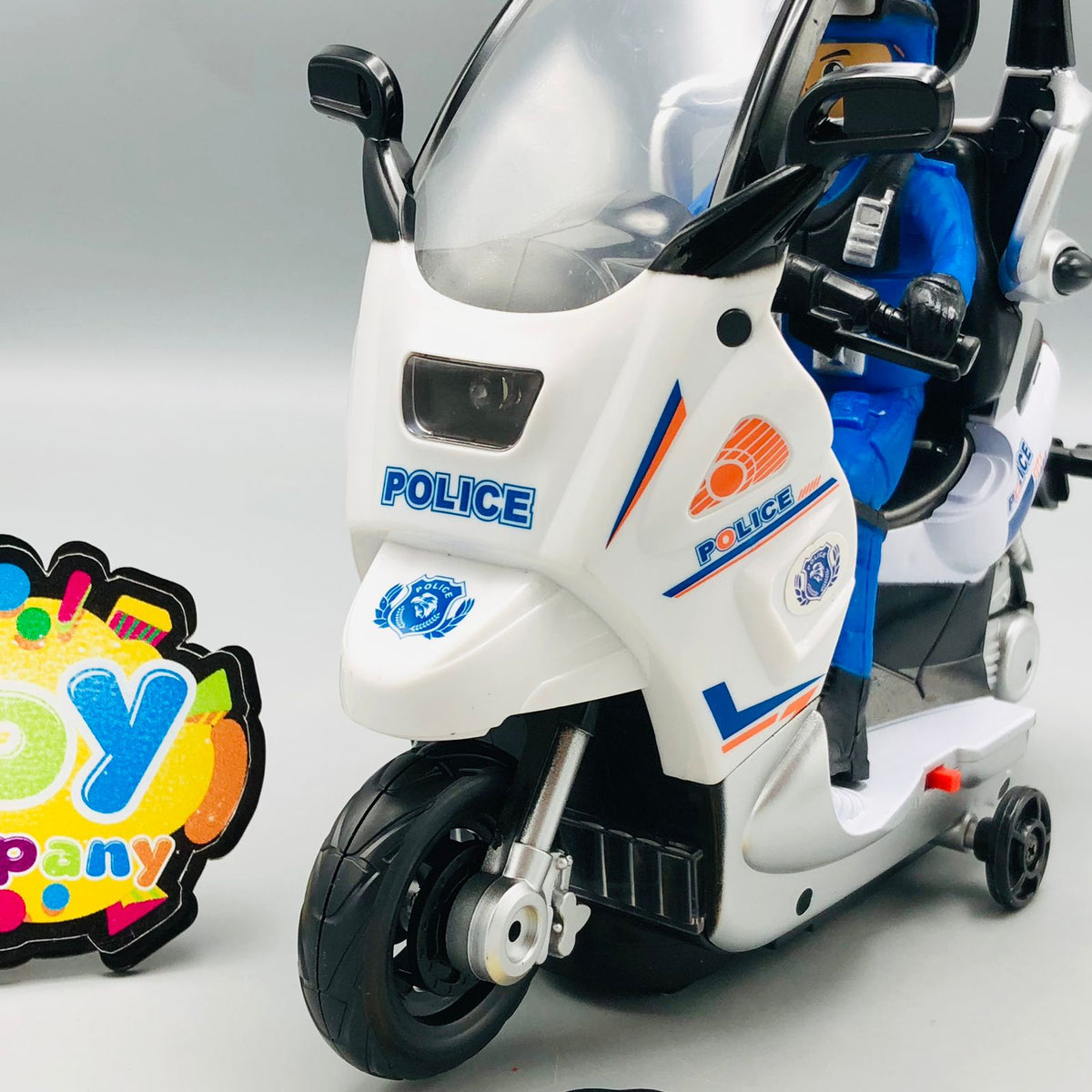 Electric City Patrol Police Bike Toy With Light & Sound