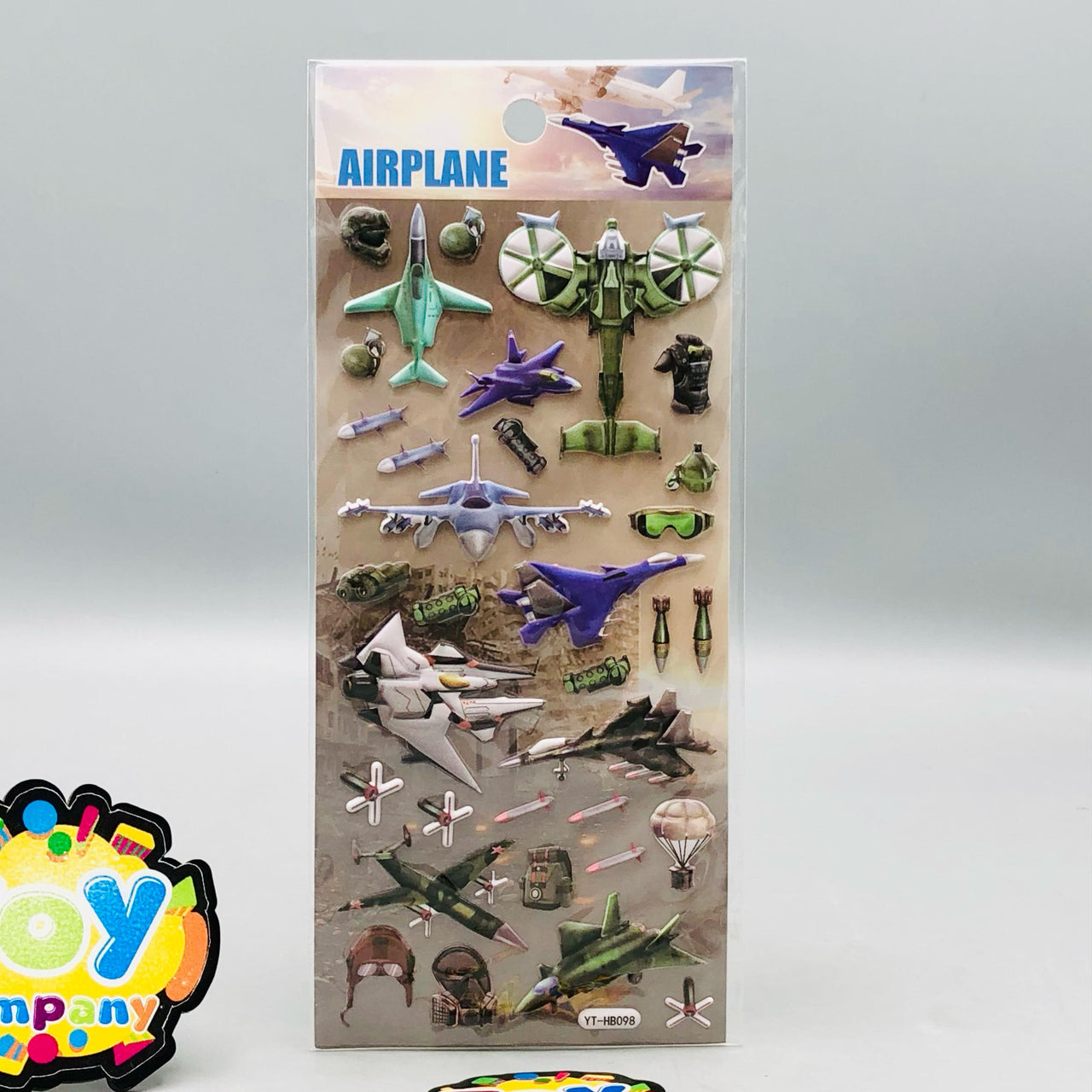3D Airplane Themed Sticker - 1Pc