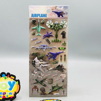 3D Airplane Themed Sticker - 1Pc