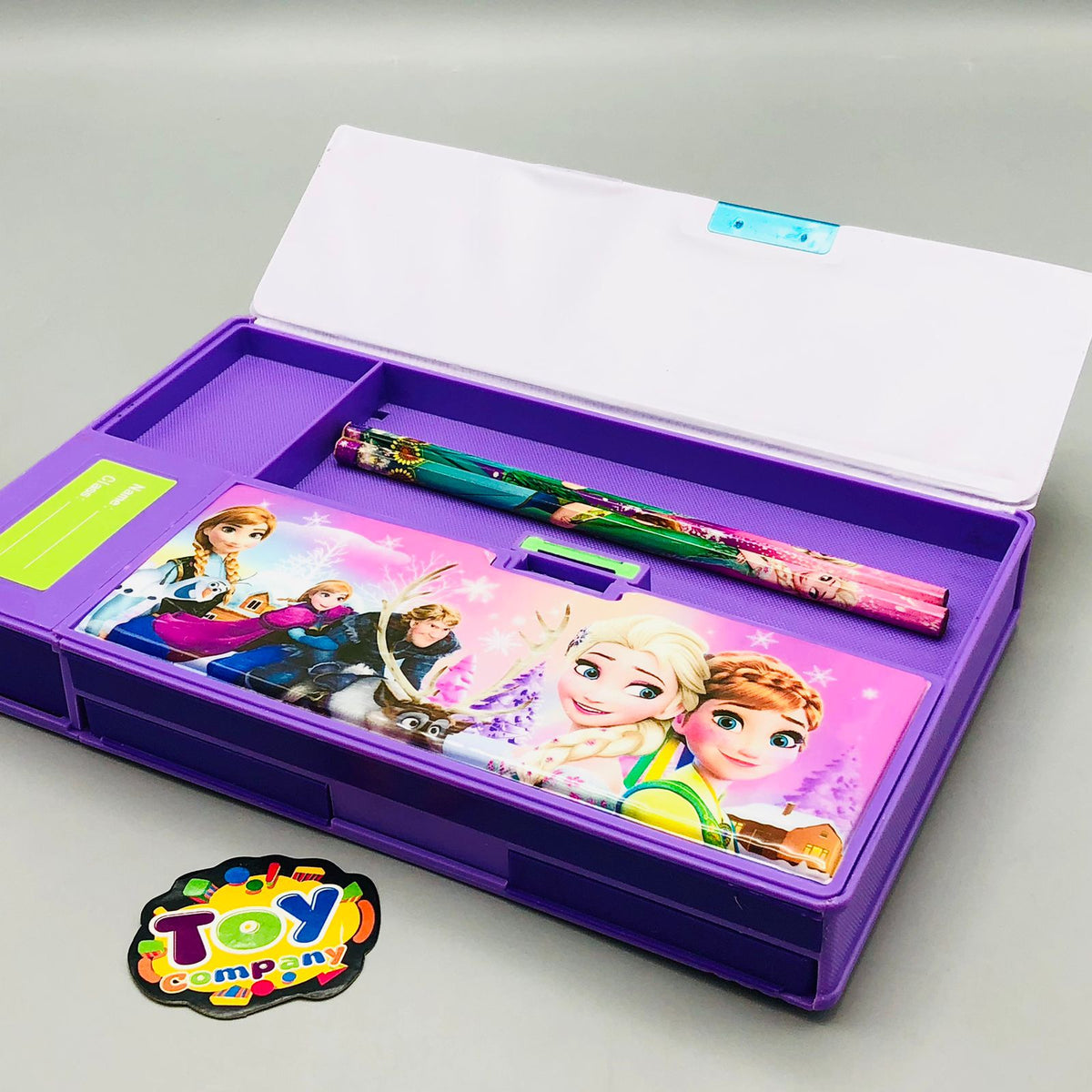 Jumbo Calculator Geometry Box With 2 Pencils For Girls - Assortment
