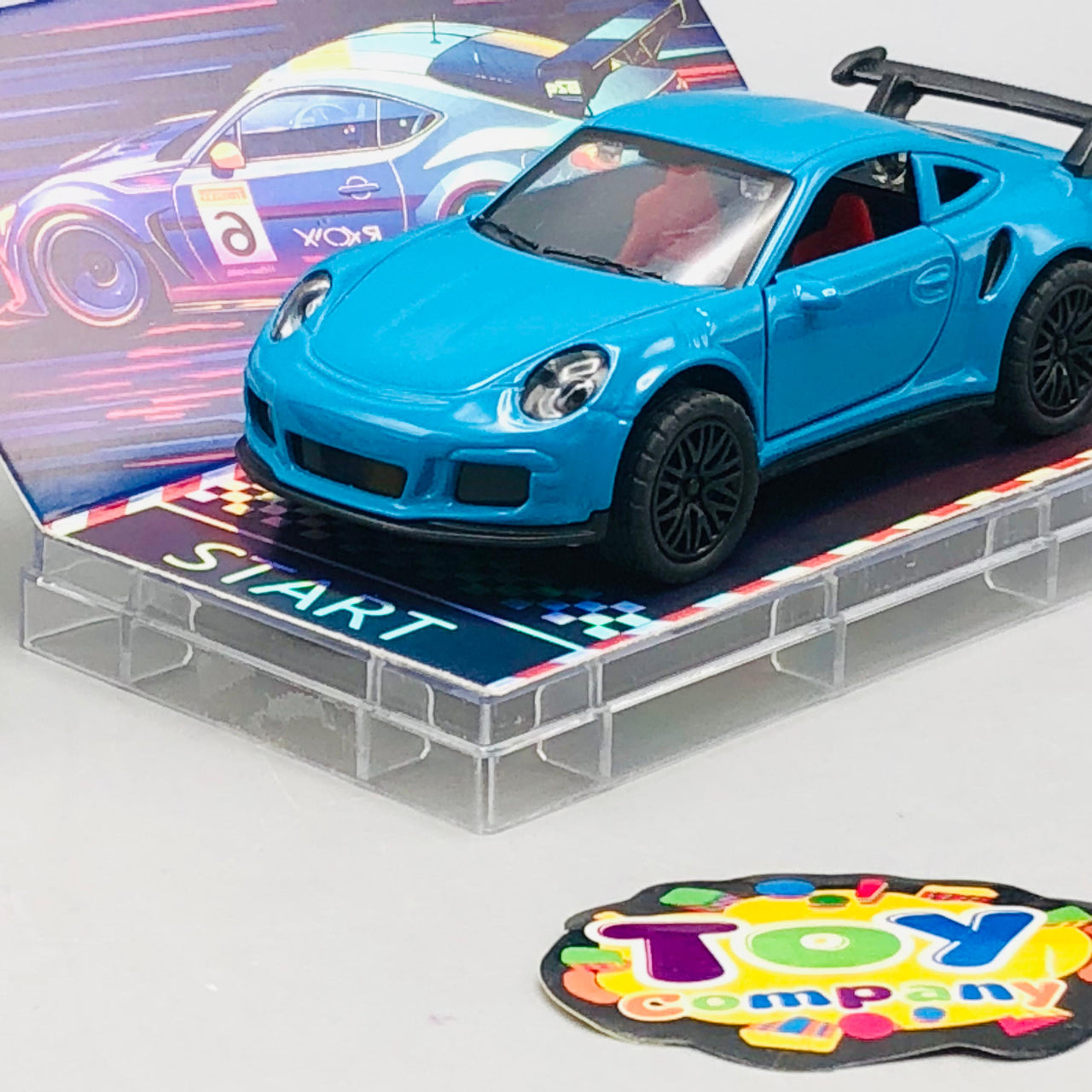 1:64 Diecast Porsche With Acrylic Display Box - Minor Fault