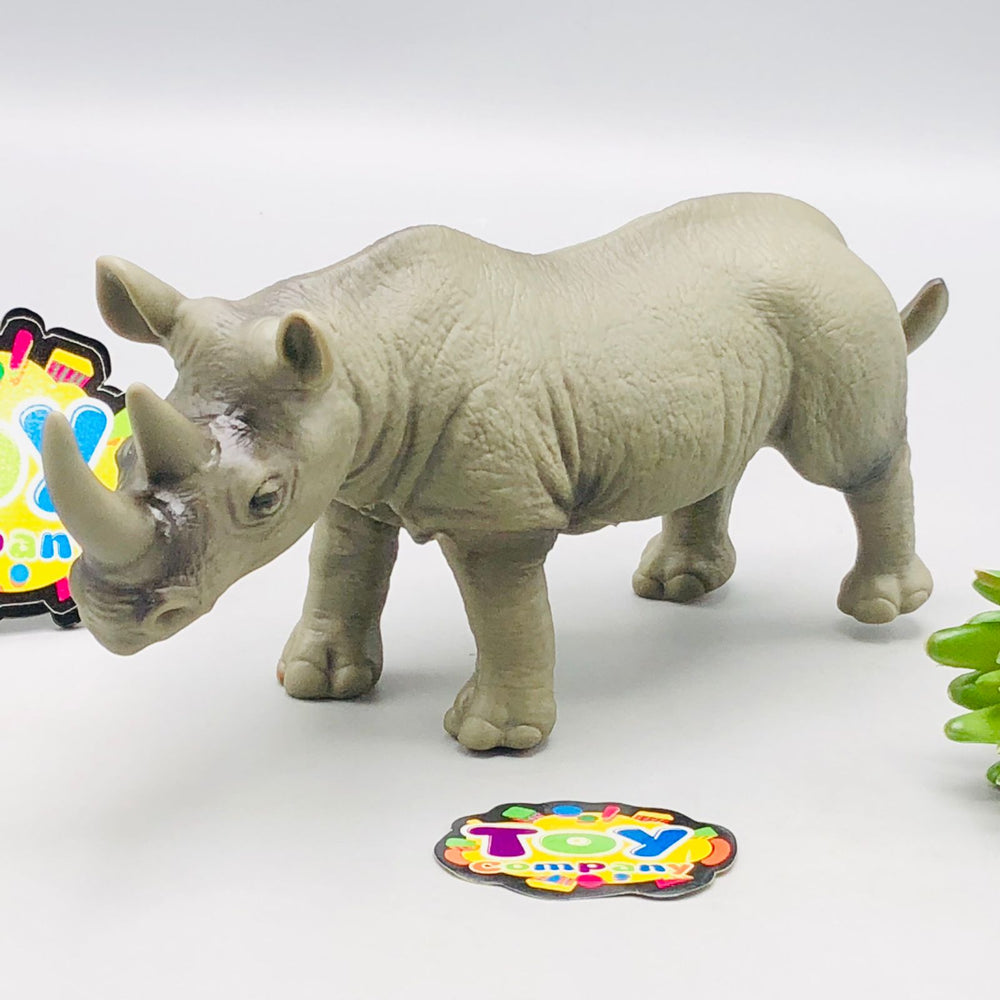 1Pc Premium Rhino Animal Figure Toy