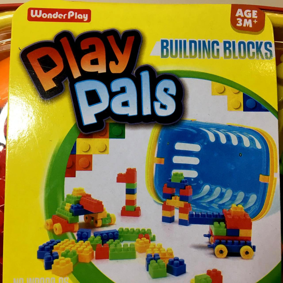 Play Pals Learning Bucket Building Blocks