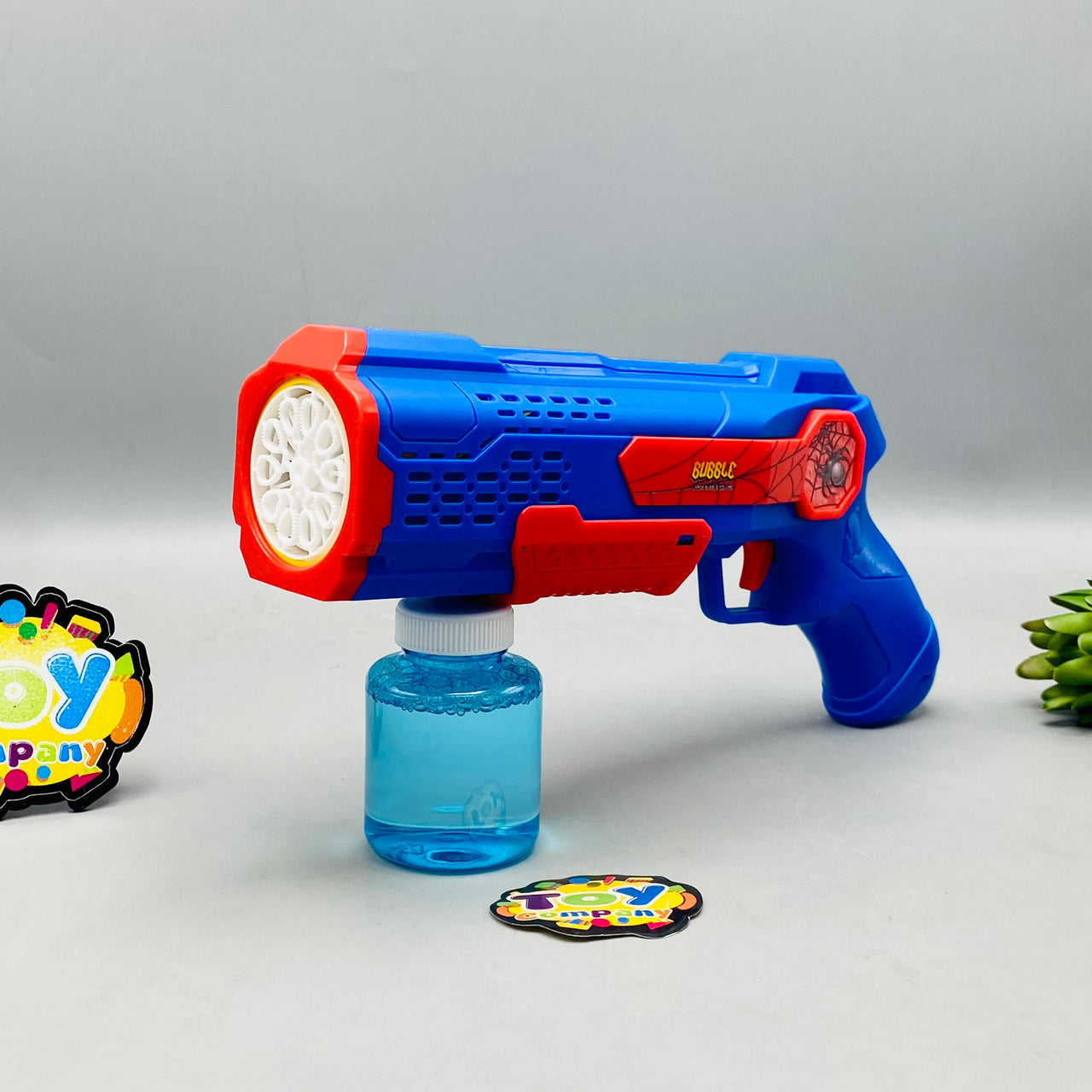 10 Holes Battery Operated Spider Colorful Bubble Gun