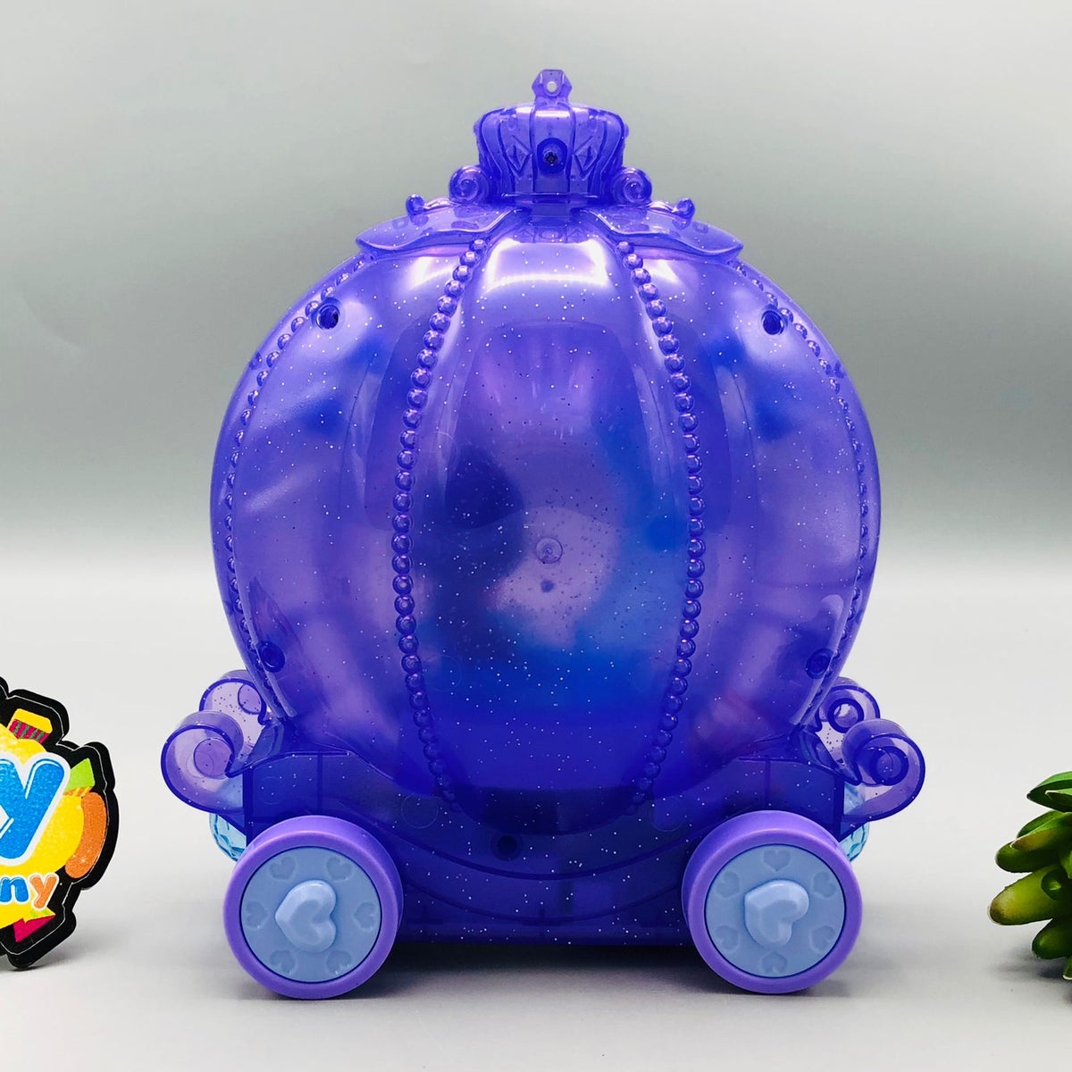 Multi-functional Princess Carriage Rotating Toy With Light & Music