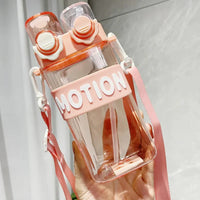Motion Sipper Double Drinking Water Bottle With Strap