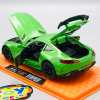 1:32 Diecast Mercedes AMG GT With Acrylic Display Box - Green