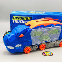 2in1 Foldable Dinosaur Truck With 3Pcs Cars