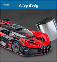1:24 Diecast Bugatti Bolide Model Car With Smoke