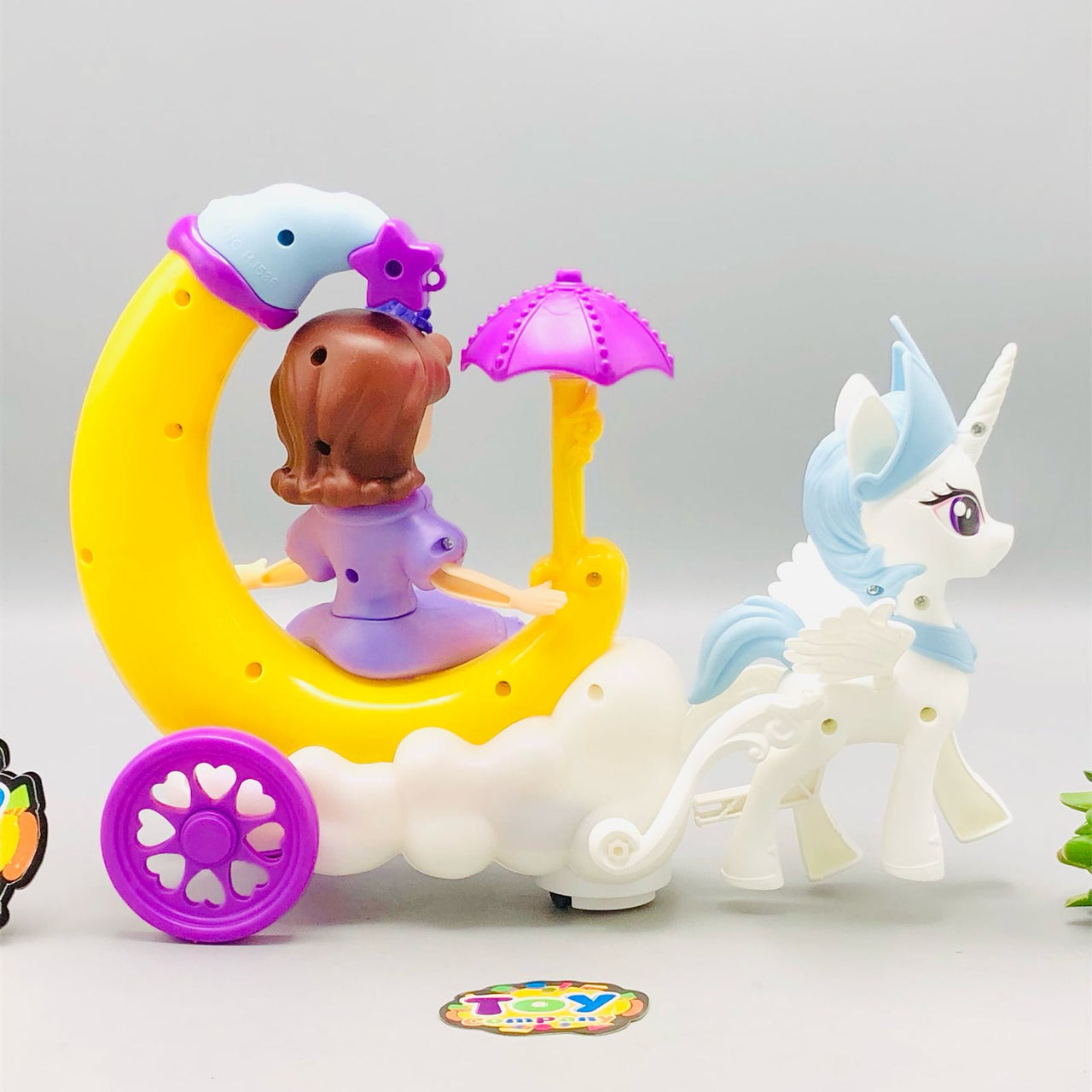 Electric Sofia Moon Carriage Toy With Light & Music