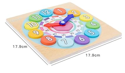 Two-In-One Wooden Digital Clock For Kids