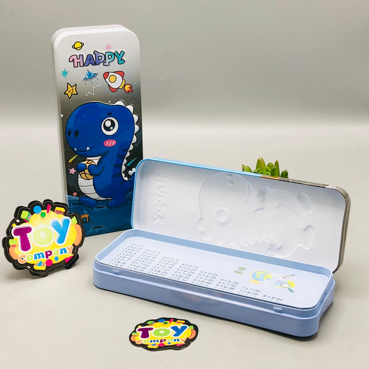 Dinosaur Themed Tin Geometry Box