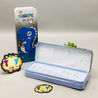 Dinosaur Themed Tin Geometry Box