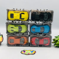 18Pcs Mini Diecast Pullback Cars With Display Box