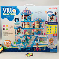 275Pcs DIY  Dream Villa Luxury Doll House