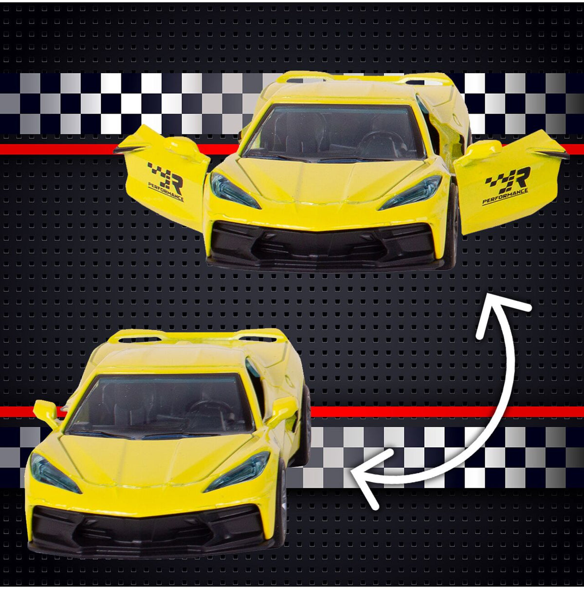1:32 Diecast Mini Super Racing Car - 1Pc