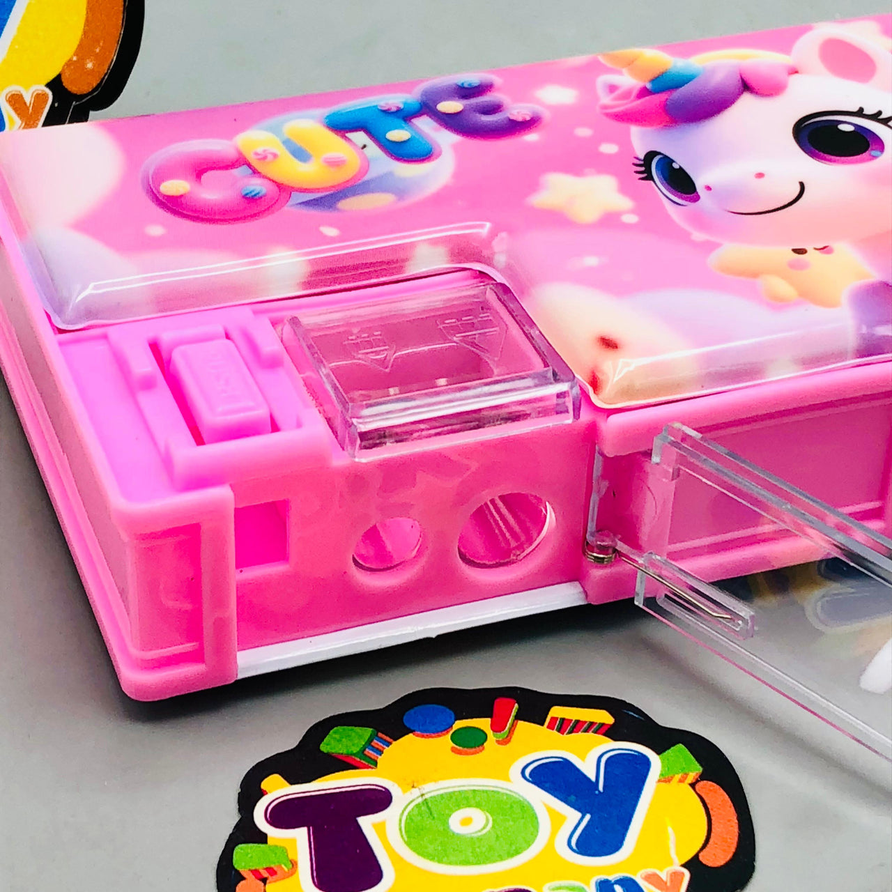 Unicorn Double-Sided Geometry Box With Calculator