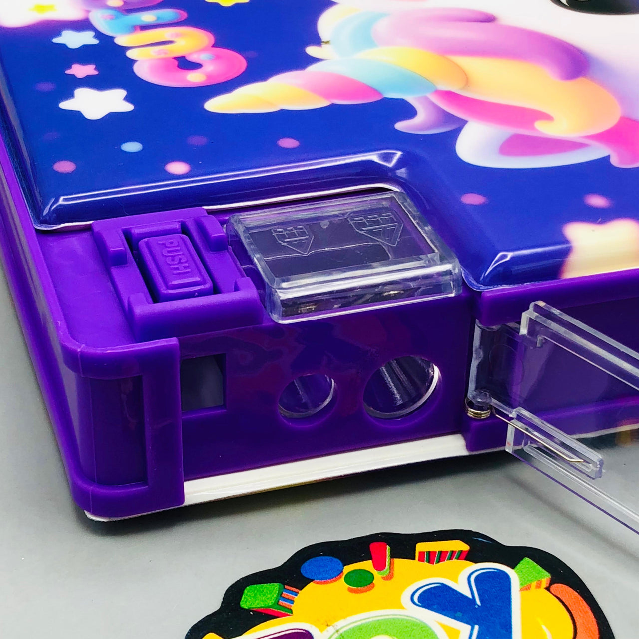 Jumbo Unicorn Double-Sided Geometry Box With Dual Sharpener