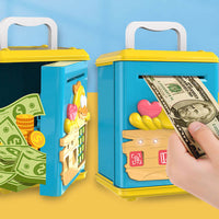 Duck Themed Fingerprint & Swipe Card Unlock Piggy Bank