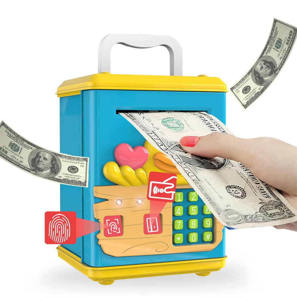 Duck Themed Fingerprint & Swipe Card Unlock Piggy Bank