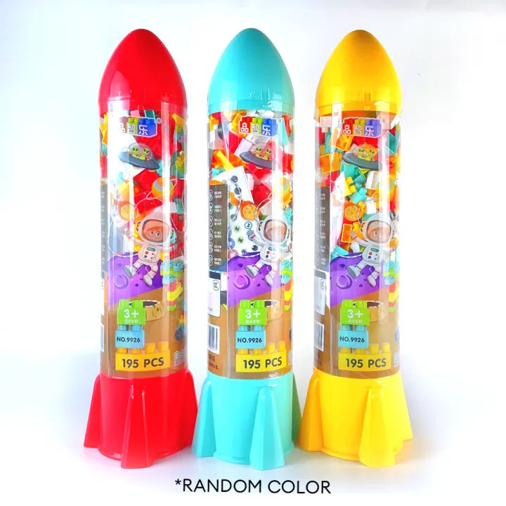 195Pcs Kids Space Rocket Building Blocks