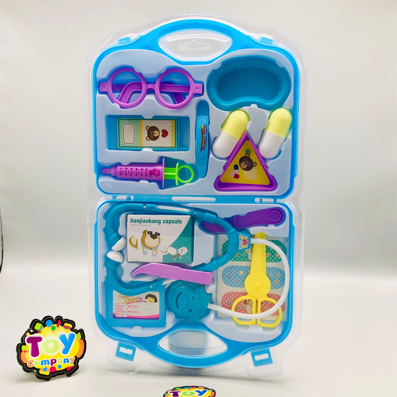 17Pcs ABS Pretend Play Kids Doctor Set - Blue