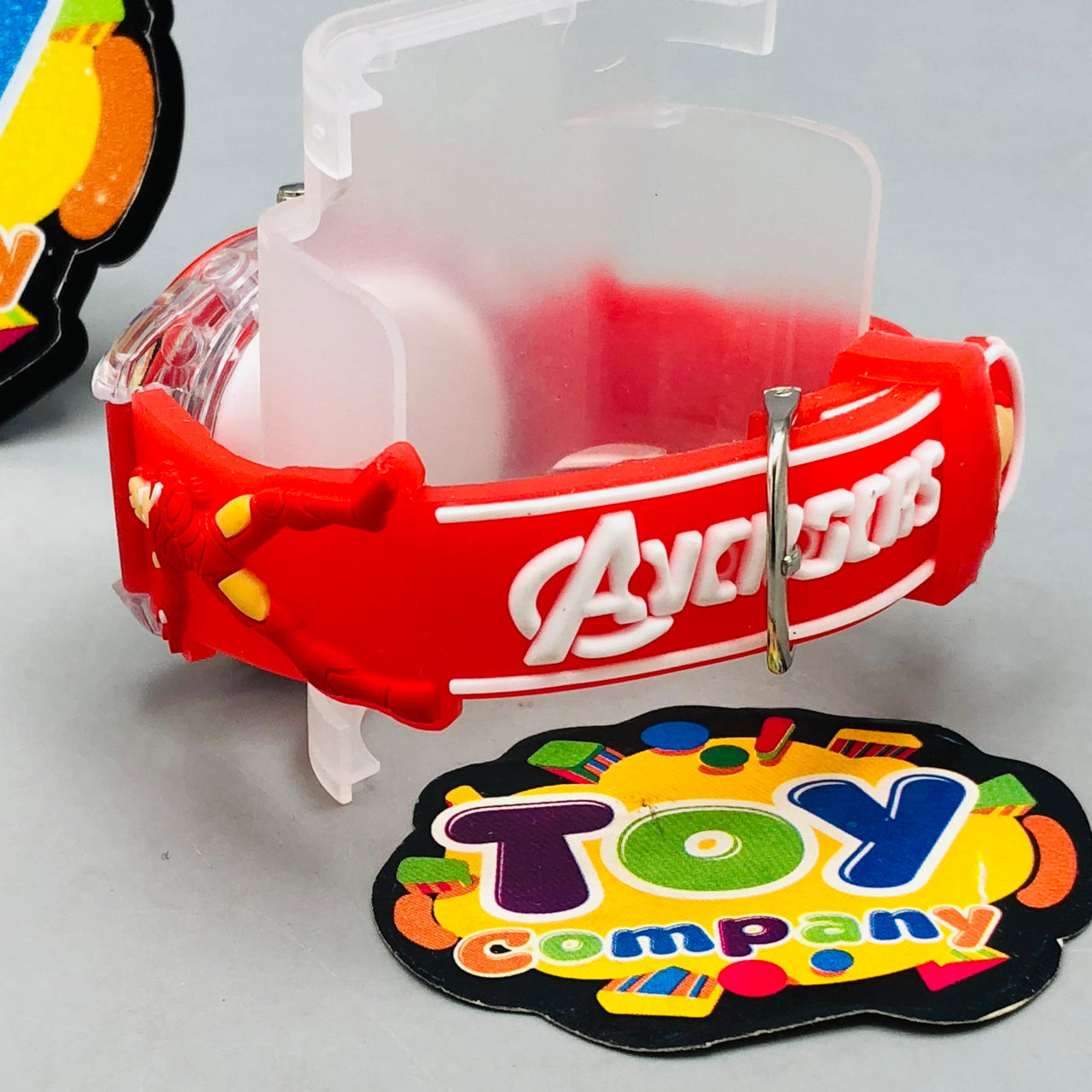 Iron-man Themed Lighting Watch With Acrylic Box