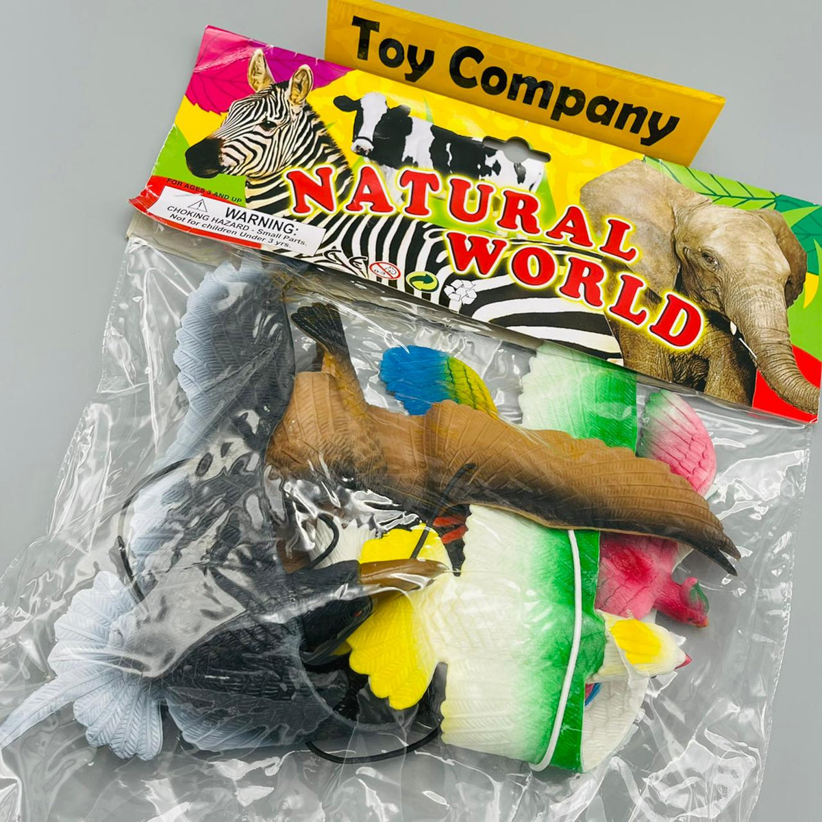 5 in 1 Rubber Flying Birds Toy