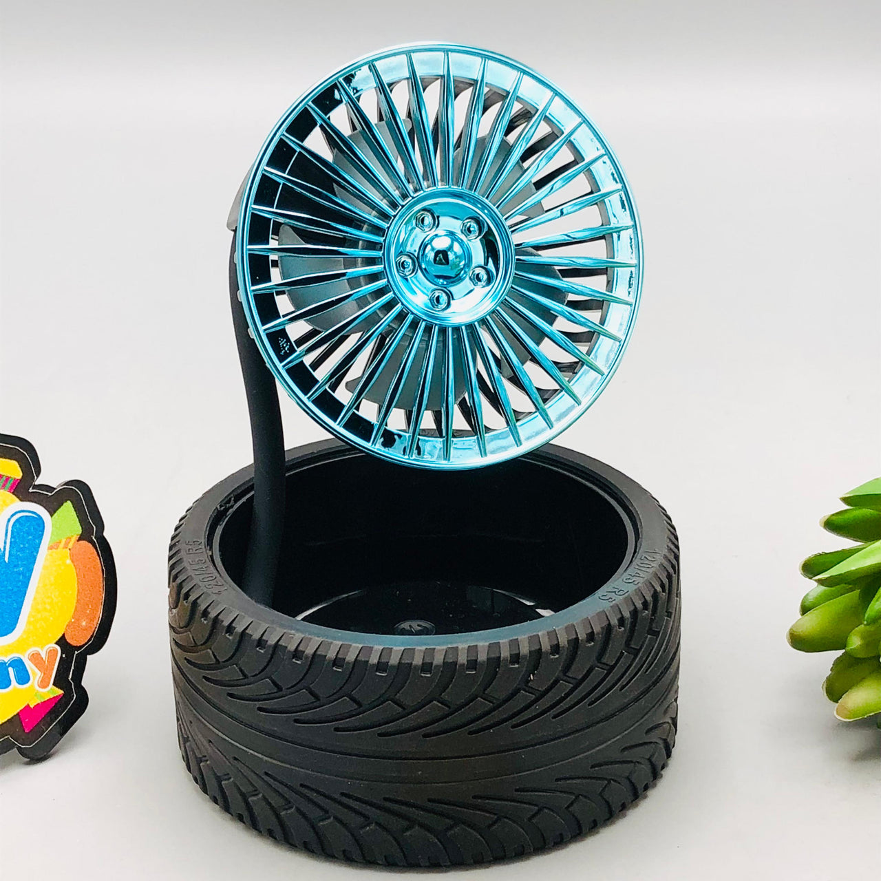 Rechargeable Silicon Tire Design Flexible Fan