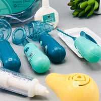 13Pcs Kids Pretend Play Doctor Kit With Acrylic Box - Green