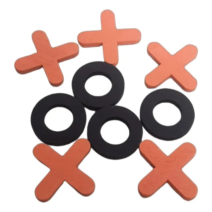 7* Inches Wooden Tic Tac Toe Game Board