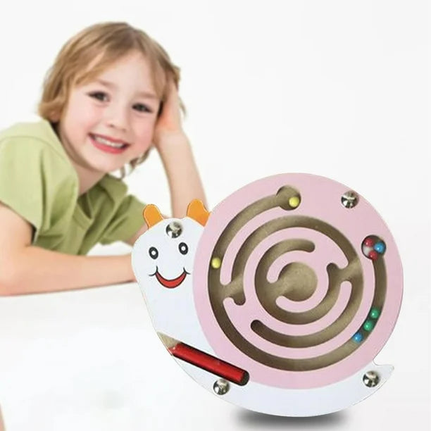 Wooden Magnetic Pen Driving Beads Game