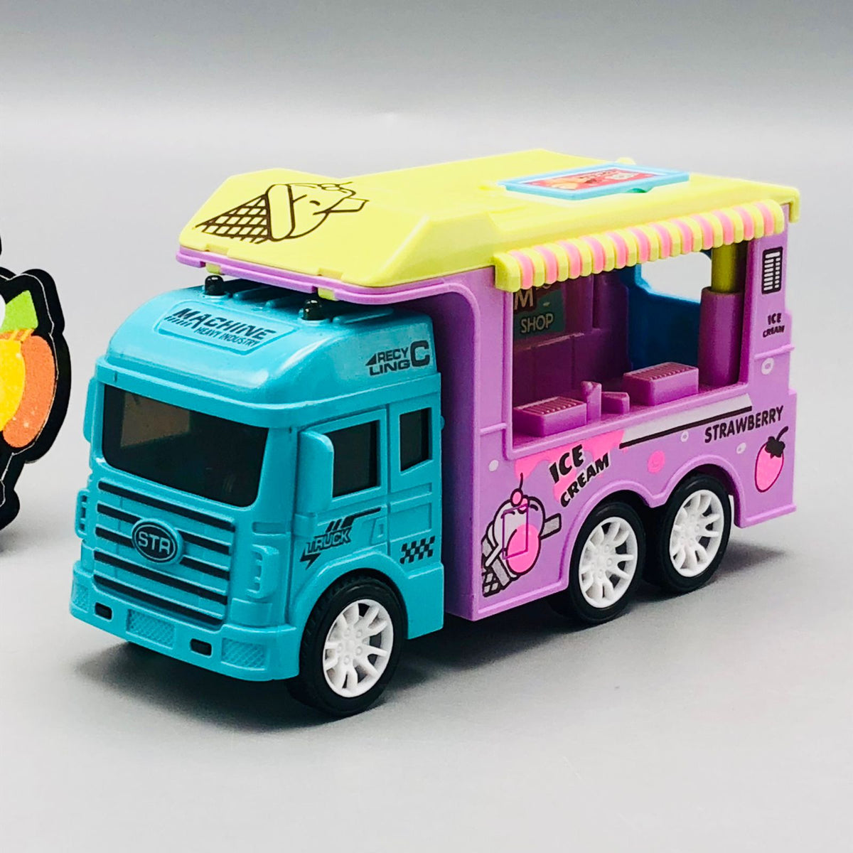 1Pc ABS Inertial Fun Dessert & Fast Food Selling Car Toy - Assortment