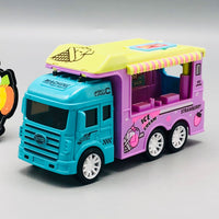 1Pc ABS Inertial Fun Dessert & Fast Food Selling Car Toy - Assortment