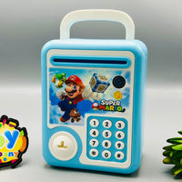 Super Mario Key Open-Door & Password Unlock Piggy Bank