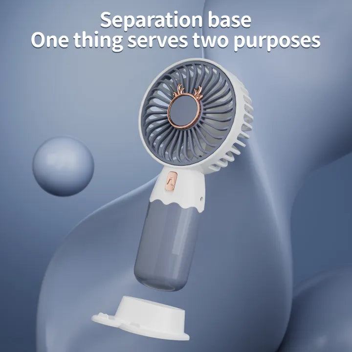 Rechargeable Hello Summer Mini Fan With Separate Base