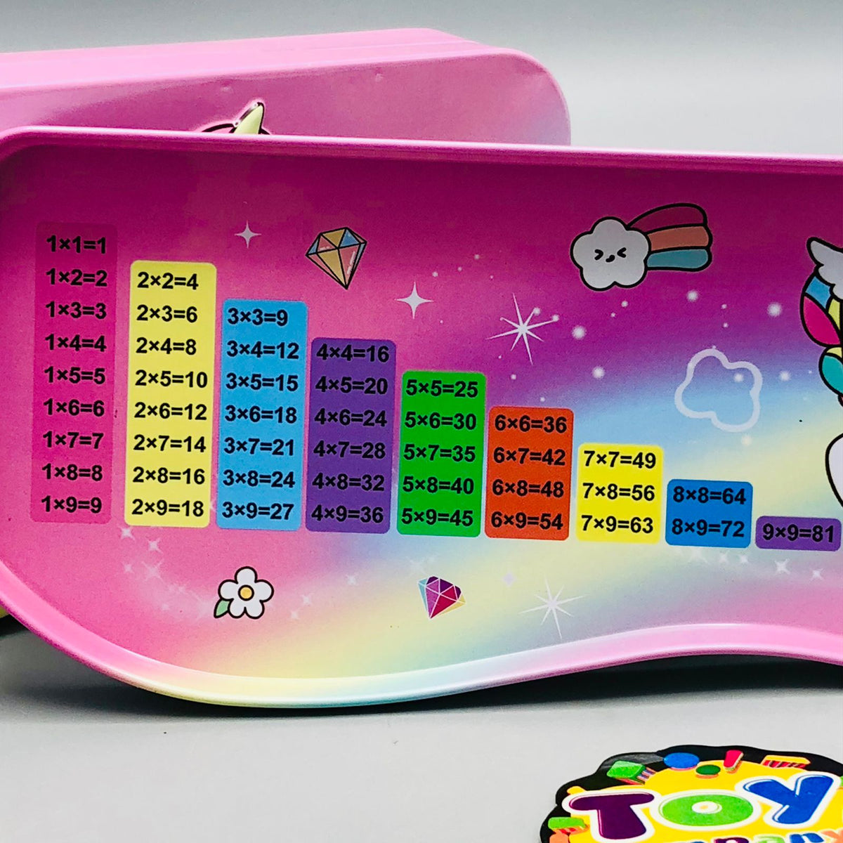 Unicorn Theme Tin Pencil Case With Stationary Set