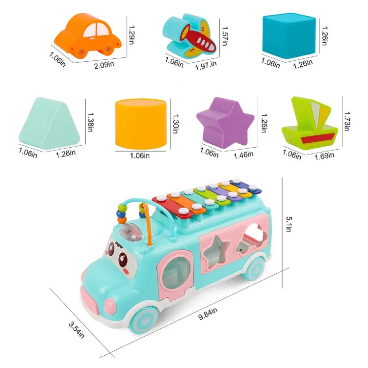 Huanger Multi-functional Xylophone Music Bus