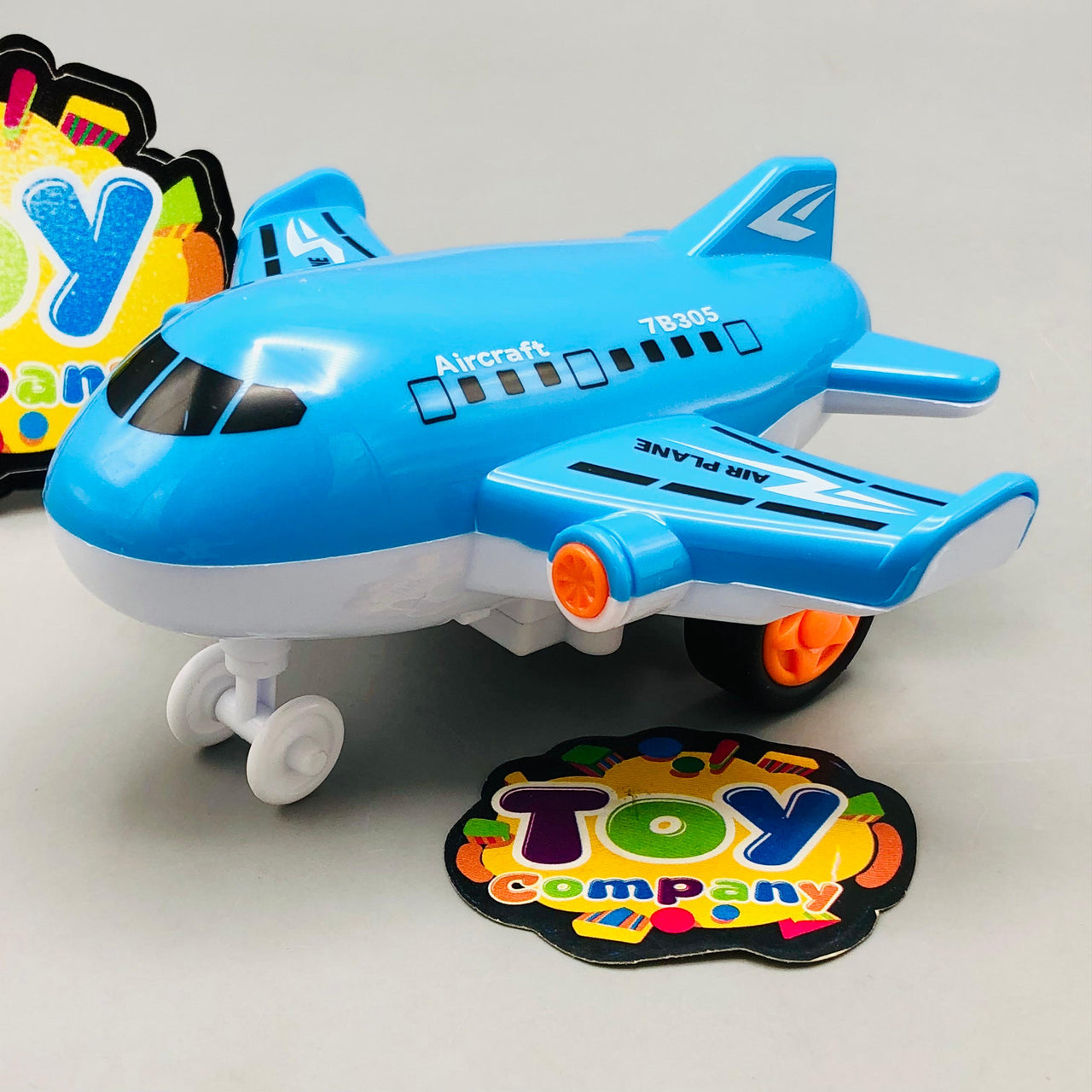Mini ABS Inertial Cartoon Airplane - 1Pc