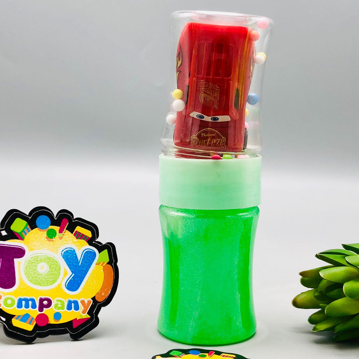 1Pc Mini Car Design Crystal Slime Mud Bottle