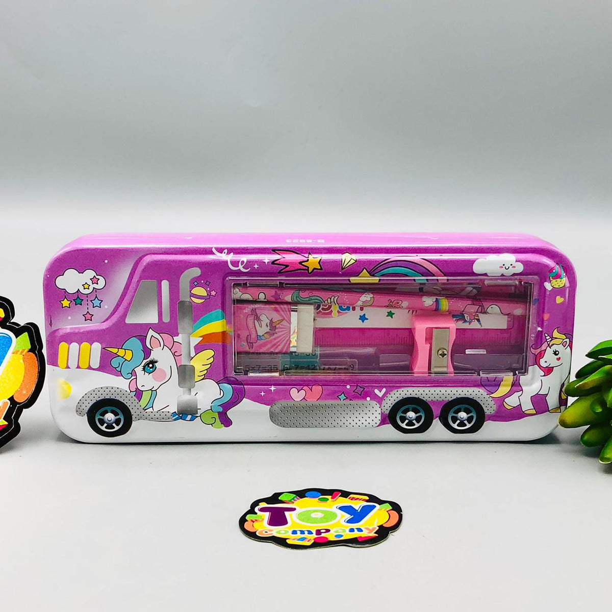 6Pcs Tin Geometry Box For Girls - Assortment