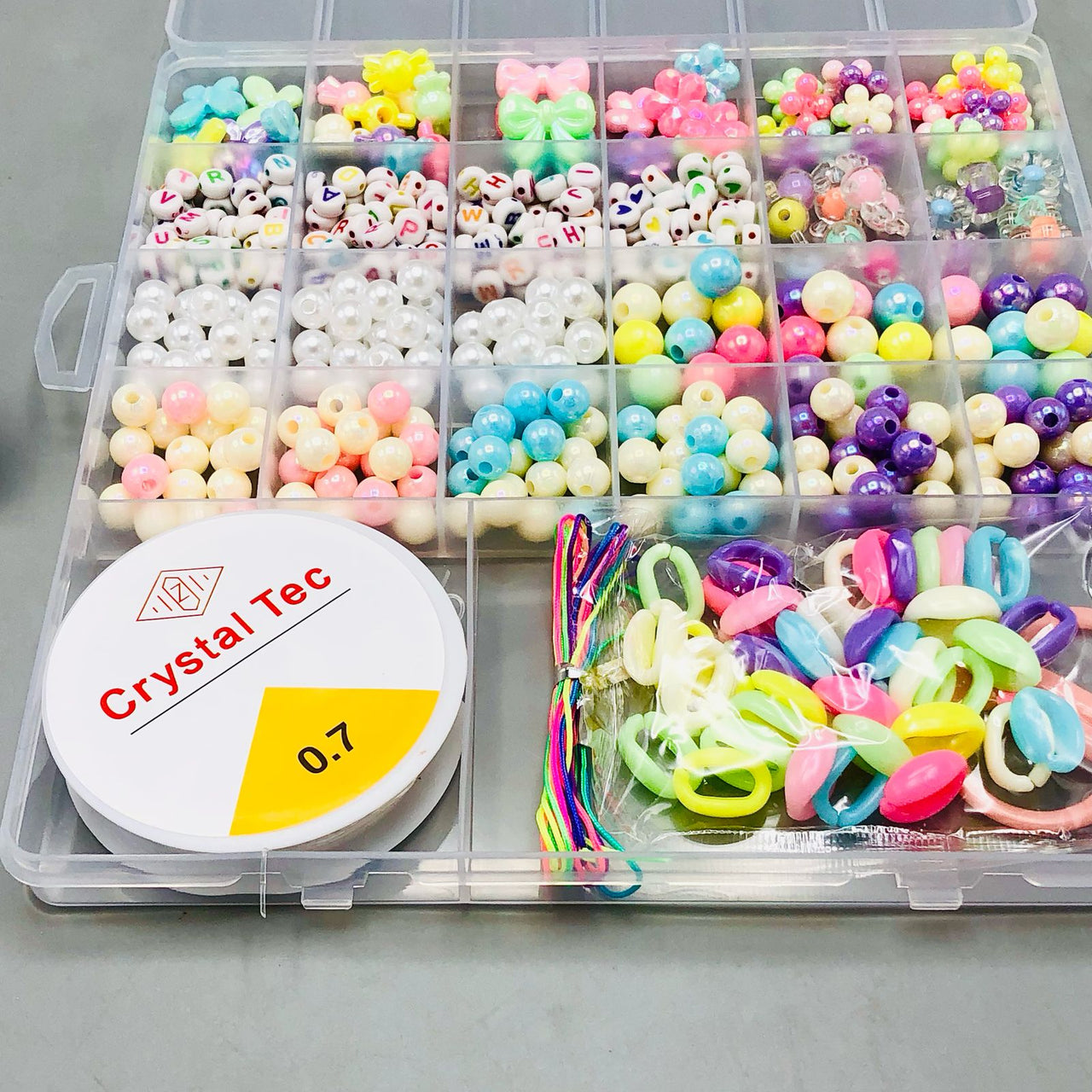 DIY Multi-Color Beads Set With Storage Box - Assortment