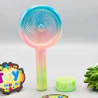 Rechargeable Colorful Desktop Fan With Lights