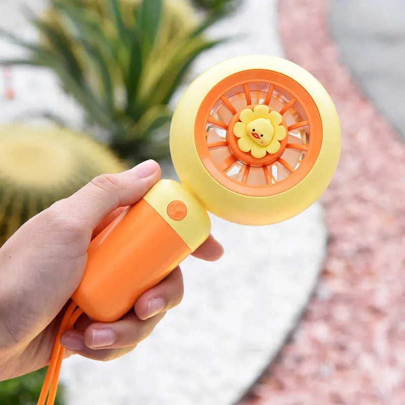 Rechargeable Cartoon Turbine Cooling Fan - Assortment