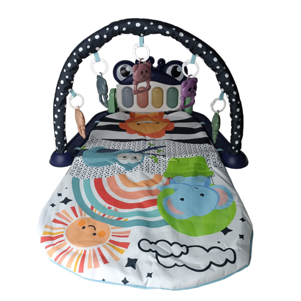 Toddlers Pedal Piano Play Gym - Navy Fawn
